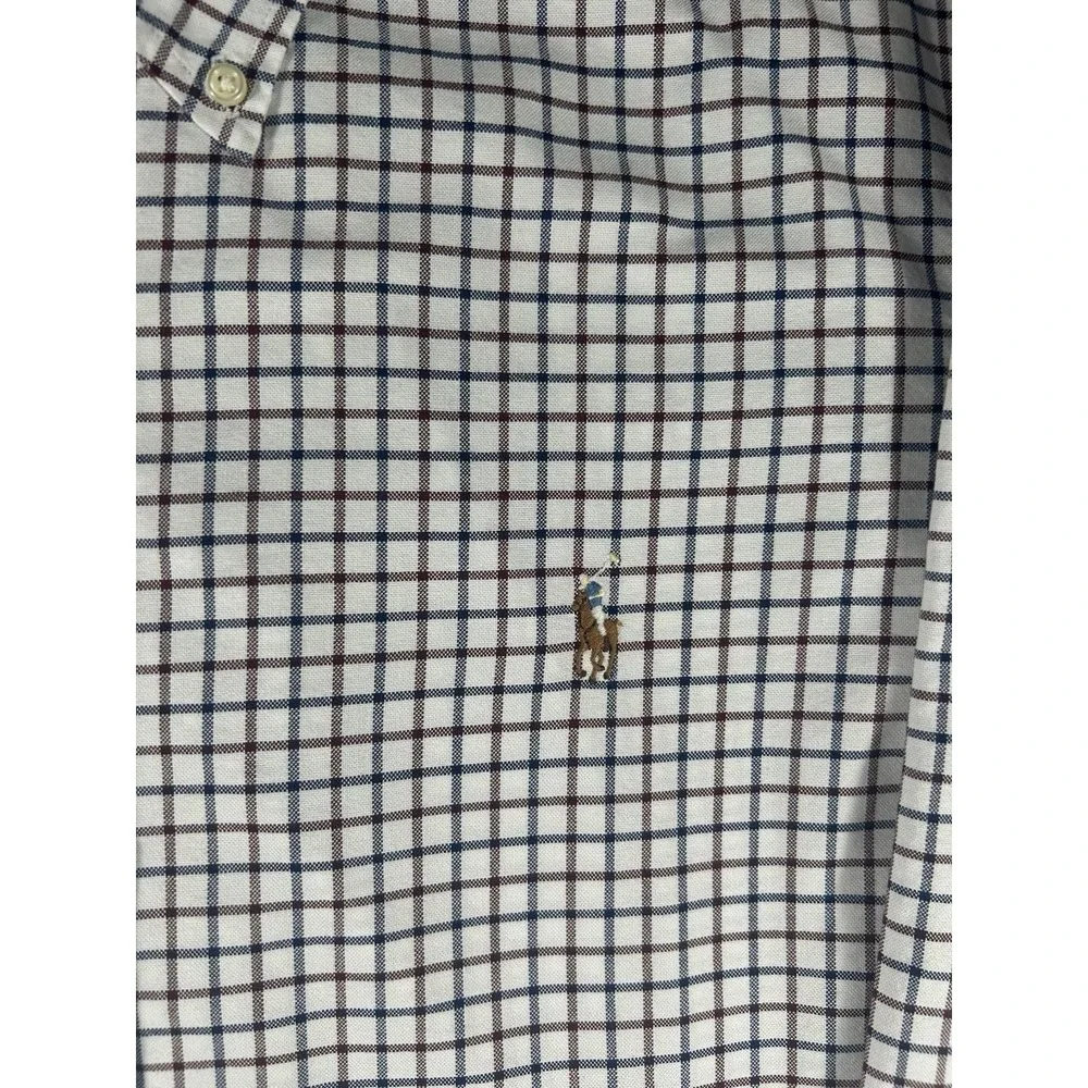 Polo Ralph Lauren Classic Fit Cotton Tattersall Oxford Shirt XL